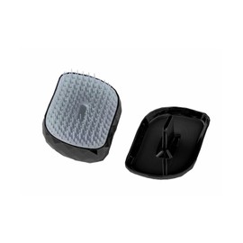 Global Japan Women's Hair Brush, Cute, U-ni, Diamond-Cut Hairbrush, Smooth, Cuticle, Non-Damaged, 2 Tiers, Construction, Gift, Present, Packaging, Black