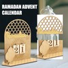 Ramadan Advent Calendar, Wooden Ramadan Countdown Calendar Creative Eid Mubarak