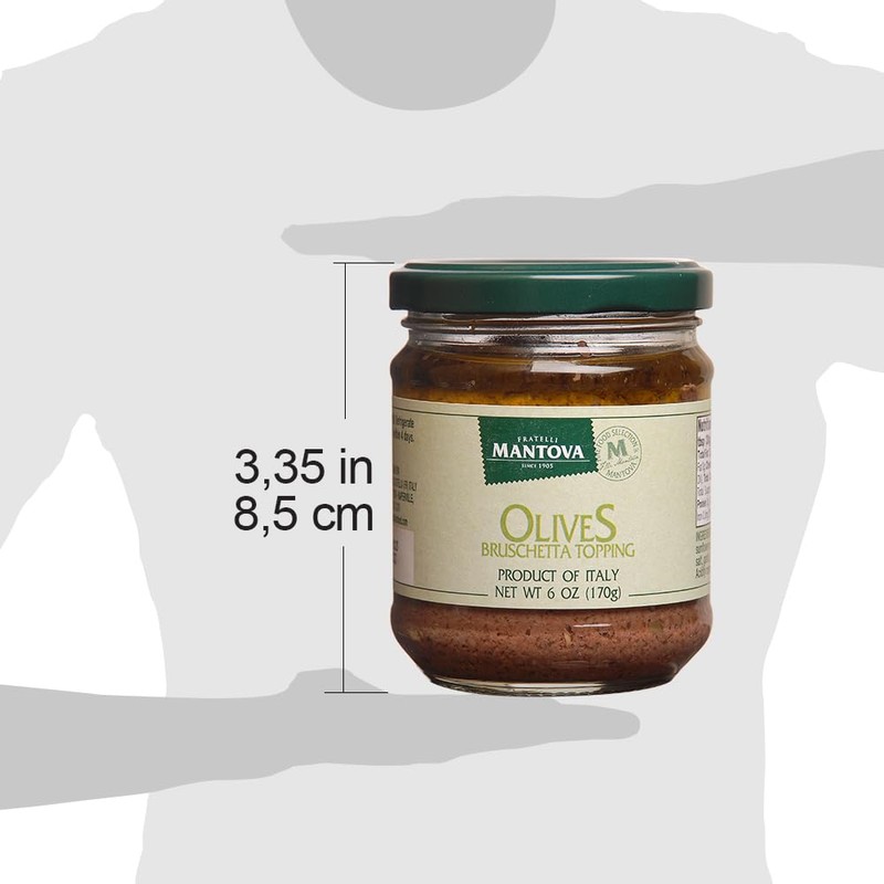 Mantova Olives Bruschetta Topping 6 Oz (Pack of 2), Product