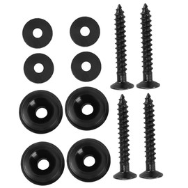 Kisangel 4 Set Metal Guitar Strap Locks Durable Locking Buttons for Electric Acoustic Bass Guitars Easy to Install with Random Colors Mushroom Head Pads