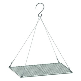 iBasingo Titanium Grill Grate with Stainless Steel Haning Chain Mini Grill Net Charcoal BBQ Grill Plate Camping Pot Rack Baking Cooling Grill for Ourdoor Hiking Picnic Backpacking Ti2022C+Ti9004O