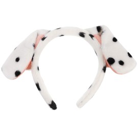 VALICLUD Cartoon Headband Dog Ears Headband Cute Puppy Ears Cartoon Hair Hoop Costume Headband Cosplay Hair Accessories (White)