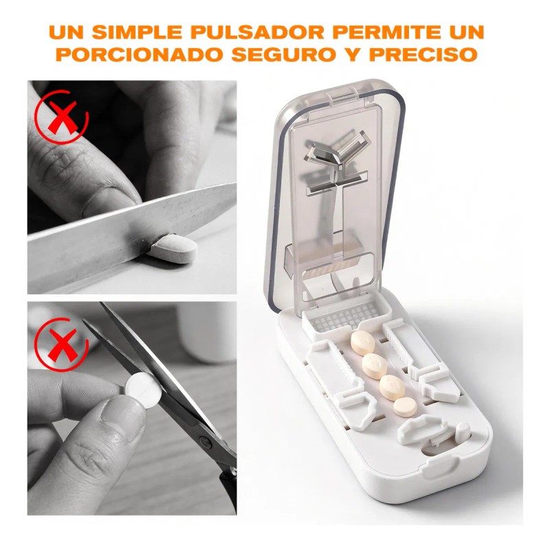 Cortador Y Moledor De Pastillas Multifuncional Portátil