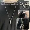 Kcfev Pill Holder Necklace Nitro Pill Case Titanium Pill Container