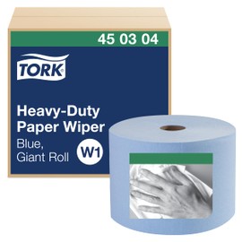 Tork Heavy-Duty Industrial Paper Wiper Blue W1, Giant Roll, 450304