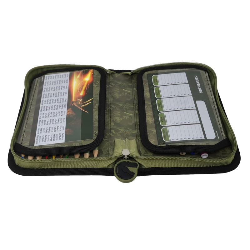 Theonoi Pencil Case Pencil Case 2 Compartments Double Decker Pencil