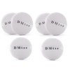 DMtse Set of 6 Round Jumbo Velour Powder Puff by