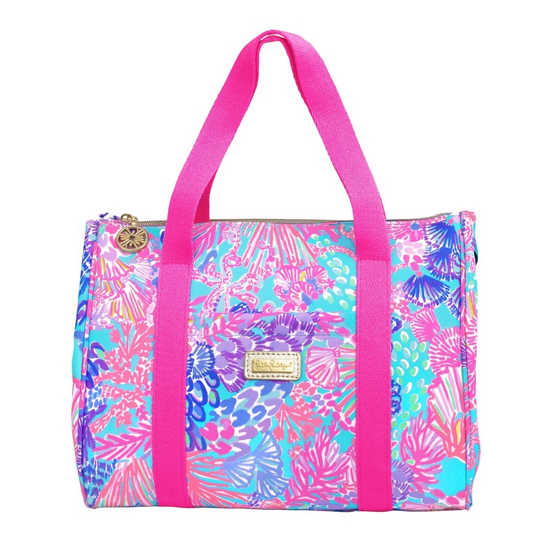 Lilly Pulitzer Cute Lunch Bag for Women, Large Capacity Insulated