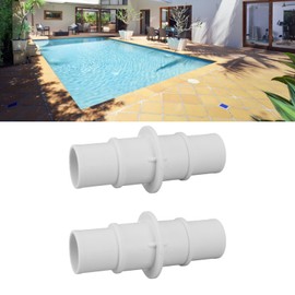 2pcs Pool Vacuum Hose Connector Coupling Adapter Plastic 1‑1/4inch 1‑1/2inch Pool Hose Connector Couping Pool Vacuum Connector