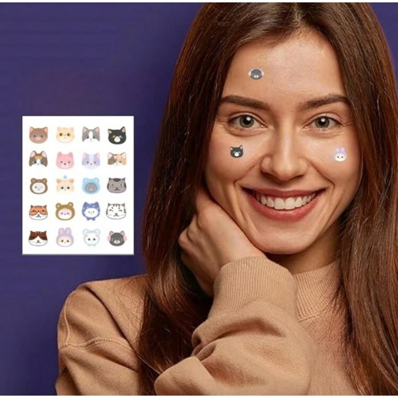 캐릭터여드름패치 귀여운트러블패치 600pcs (대용량) Cute Character Acne Patch 600pcs (Large