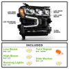 KEEKPO - For 2019 2020 2021 Chevy Silverado 1500 w/Halogen