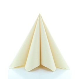 Sovie Horeca Airlaid Napkins in Gold, 40 x 40 cm High Quality Disposable Napkins Extremely Absorbent and Fabric-Similar Ideal for Weddings & Parties Pack of 50