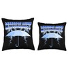 Meteorologist Weatherman Meteorology Umbrella Bootleg Style Throw Pillow