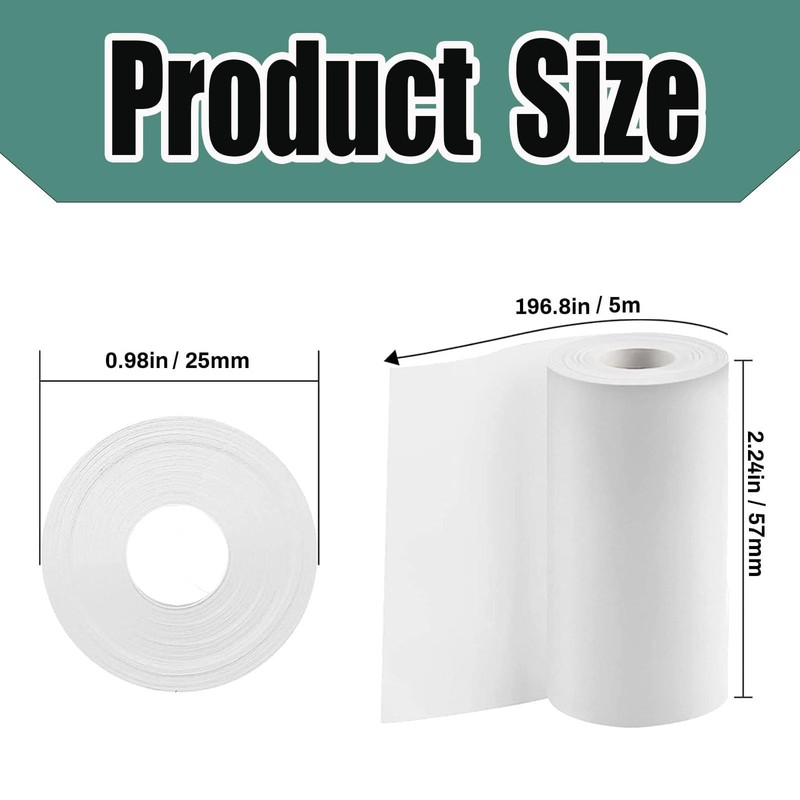 10 Rolls Instant Camera Refill Print Paper, HD Paper Camera,
