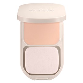 Laura Mercier Real Flawless Feather Matte Powder Foundation, 16 HR Fade-Proof Wear, Hydration & Shine Control, Weightless Face Powder Compact, Hyaluronic Acid Infused, 1N Marzipan ​