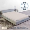 Dreamzie Elasticated Cotton Fitted Sheet, 160 x 200 x 30