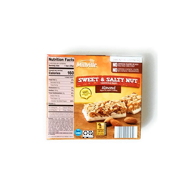 Millville Sweet & Salty Nut Granola Bars - Almond Flavor
