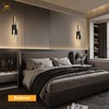 Benkut Modern LED Vanity Lights Set of 2, Black Wall