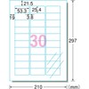 A-One 28973 Label Stickers, Glossy Film, Clear A4, 30 Labels,