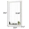 Sintosin Farmhouse Full Length Mirror 40 X 23 Inch, Wall