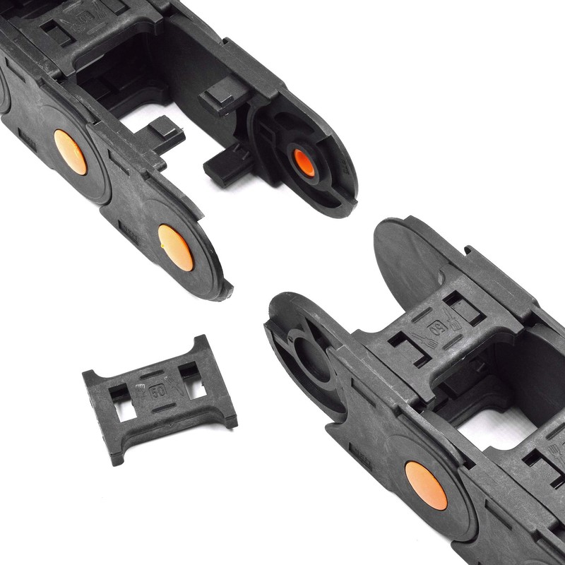 Plastic Drag Chain Cable Carrier Open Type with End Connectors