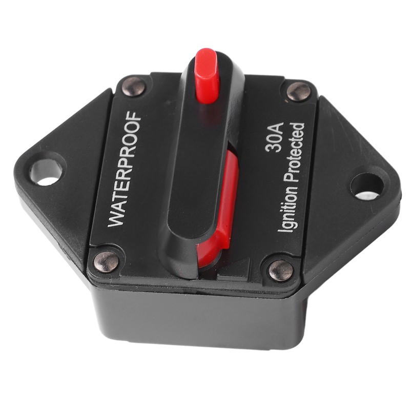 DC 32V Circuit Breaker with Switch Manual Reset Waterproof for