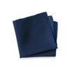 Paul Fredrick Men's Solid Silk Pocket Square Navy One Size