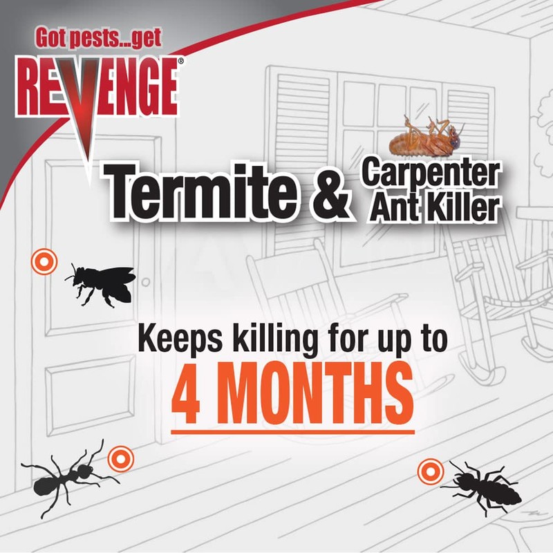 REVENGE Termite & Carpenter Ant Killer, 128 oz Ready-to-Use Spray,