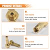 2PCS Air Chuck Twist-on, Heavy-Duty Brass 1/4 Female NPT Tire