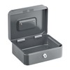 Relaxdays Lockable Cash Box, Removable Insert, 5 Compartments, Iron Cash