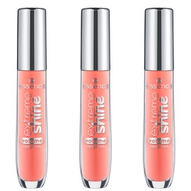 essence extreme shine volume lip gloss, no. 12, nude, shiny, radiant fresh, translucent, vegan, oil-free, no preservatives, no parabens, pack of 3 (3 x 5 ml)