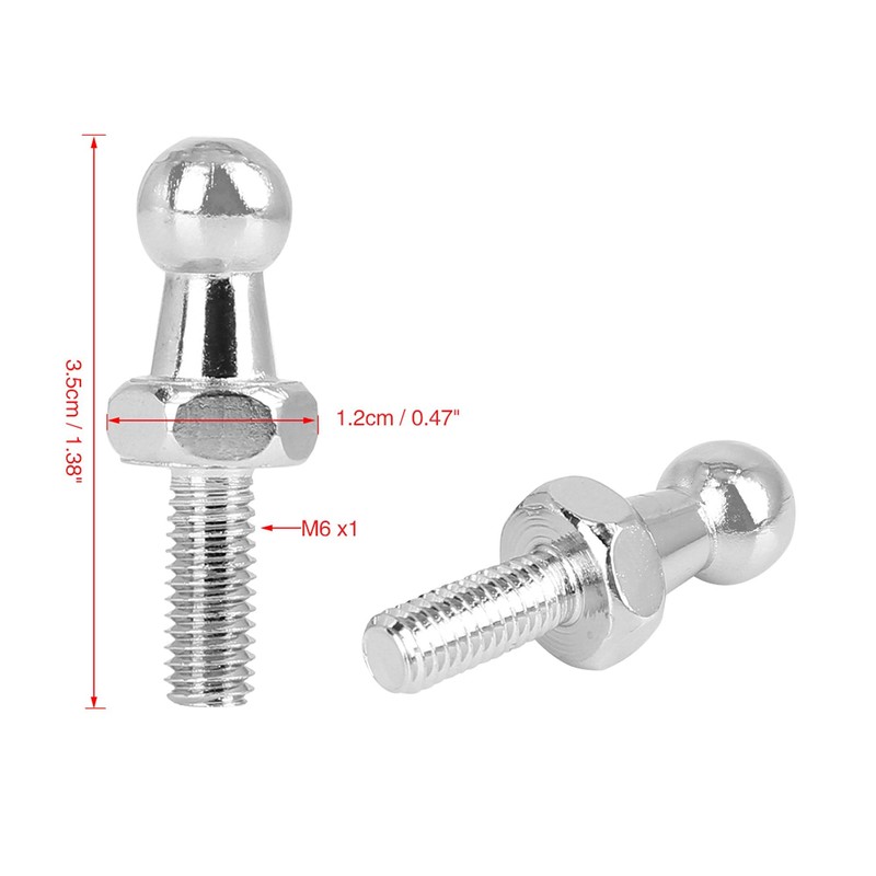 X AUTOHAUX 10mm M6 Gas Strut Ball Stud for Gas
