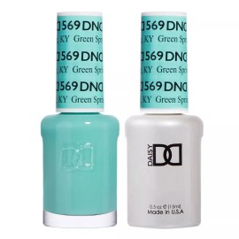 DND Match UV Gel + Nail Polish #569 Green Spring