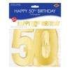 Beistle Foil Happy 50th Birthday Streamer