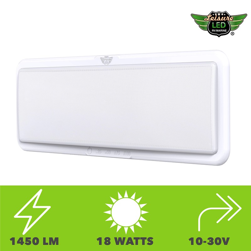 Leisure LED RV LED Ceiling Light Fixture 20" x 6.5"