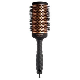 Fromm Heat Duo Copper x Ceramic 2" Round Brush for Expert Blowouts and Faster Hair Drying, Roller Hairbrush for Anti-static Styling, Smoothing, Straightening and Shine