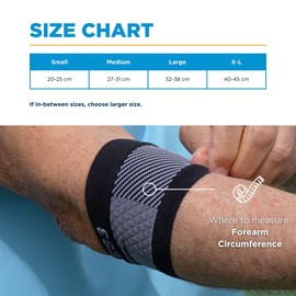 OrthoSleeve Elbow Brace ES3 designed to help with Tennis Elbow, Golfer's Elbow, General Elbow Pain, and Forearm Pain