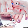AFTREN Double Sided Metal Cuticle Pusher Tool Manicure Pedicure Salon