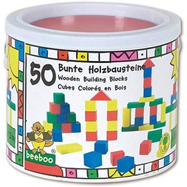 No Name (foreign brand) Beeboo Holzbausteine bunt 50-teilig