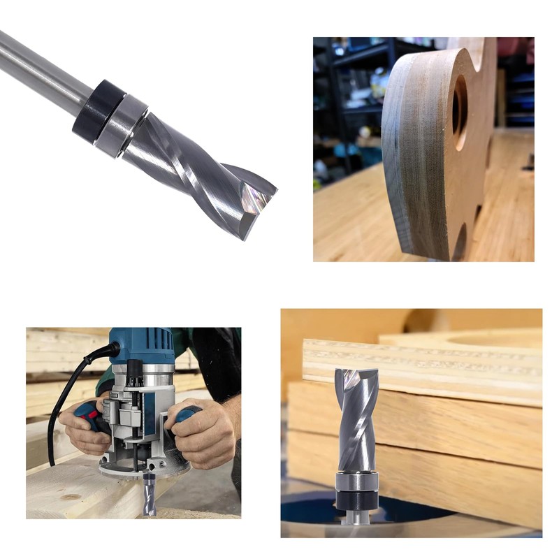 Flush Trim Router Bit 1/4 Shank - 1/2" Cutting Dia,