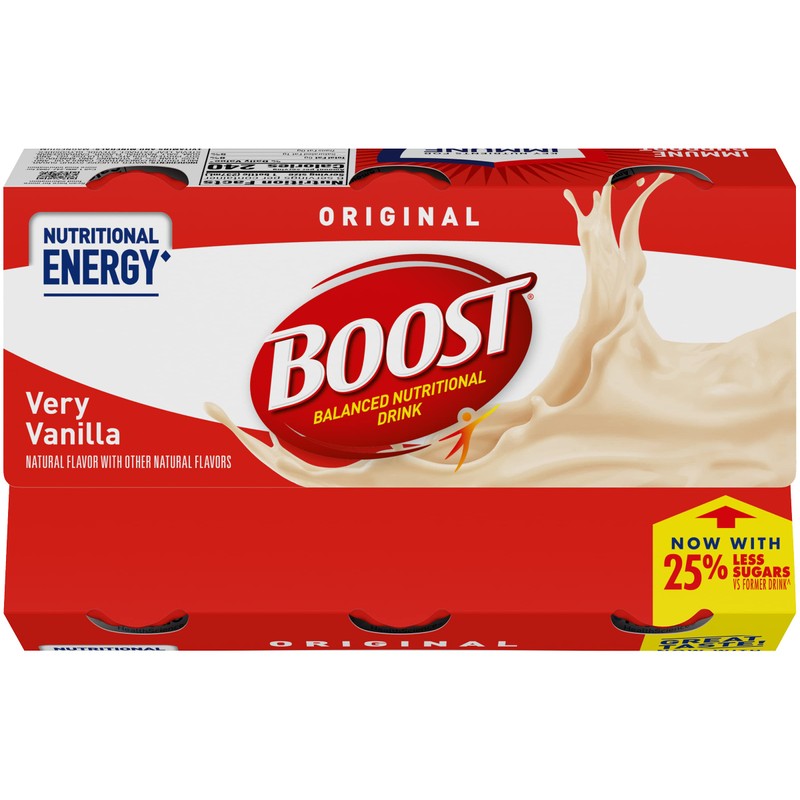 Boost Original Complete Nutritional Drink, Vanilla Delight (6 count (Pack
