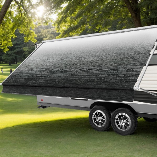 AlphabetAcre AlphabetAcre RV Awning Fabric Replacement, 18.5oz Heavy-Duty Vinyl Camper
