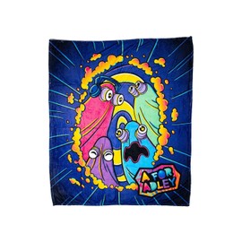 A FOR ADLEY Merch, Super Colorful and Super Big Comfy Cozy Blanket with Giant Adley Signature Logo (Rainbow Ghost)
