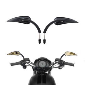 TCMT 8mm Black Rear-View Mirrors Fit For Harley Road King CVO Road Street Tri Glide Sportster XL1200 XL883 XG500 XG750 Heritage Softail Dyna Low Rider Fat Boy