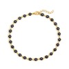 SLOONG Evil Eye Anklet Bracelets for Women 14K Gold Plated