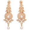 Touchstone "Hollywood Glamour Oscar Collection" Extra Long Chandelier Earrings Indian