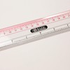 BAZIC Plastic Clear Ruler 12" (30cm), Inches Centimeter Metric Measuring