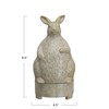 Creative Co-Op Stoneware Rabbit Oil Diffuser with Timer, Cream