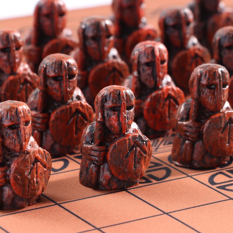 Hnefatafl Viking Chess Set Board Game Traditional Strategy Board Game