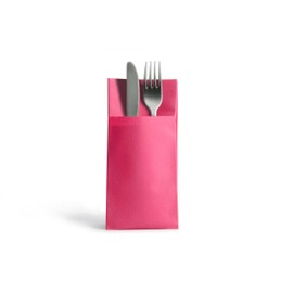 Alvotex Chic Airlaid 50 Cutlery Napkins Cutlery Pockets, Fabric-Like, High-Quality Disposable Napkin, 39 x 40 cm, Fuchsia